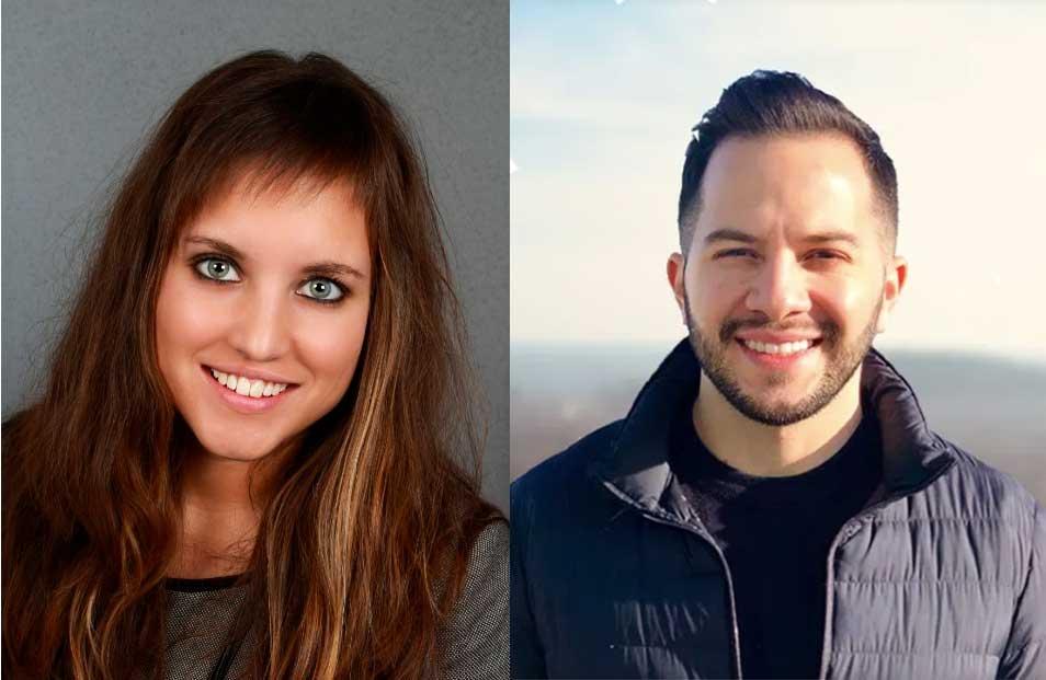 Nicole Kalemba y Alberto Guevara